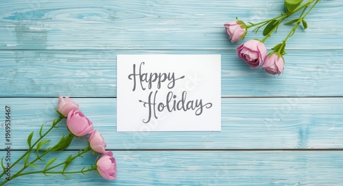 Spring themed holiday greet...