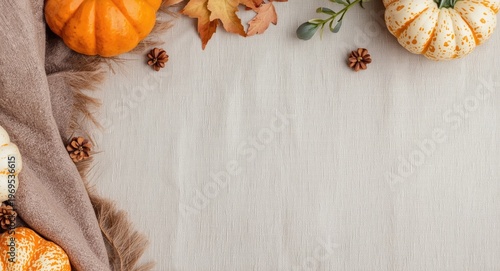 Thanksgiving feast table co...