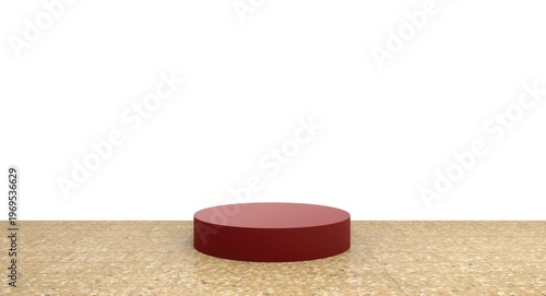 Terrazzo gold grid floor wi...