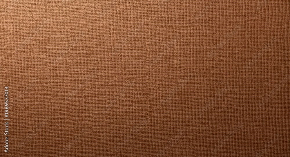 Fototapeta premium Brown canvas smooth texture background illuminated by soft studio light