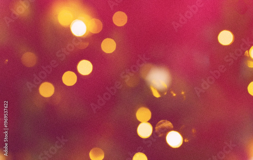 Red bokeh background with sparkling glitter lights. Glowing bokeh lights creating an abstract, festive, and soft red background, perfect for celebrations and holidays