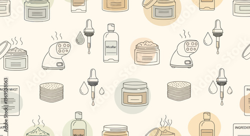 Various beauty and skincare products.