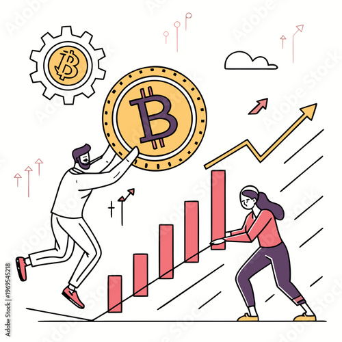 Cryptocurrency Trading Concept