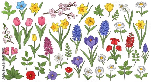 Colorful cross-stitch design