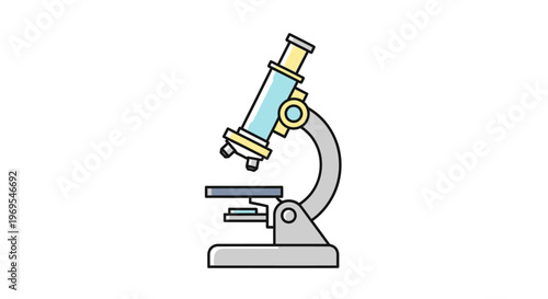 A microscope on a table top.