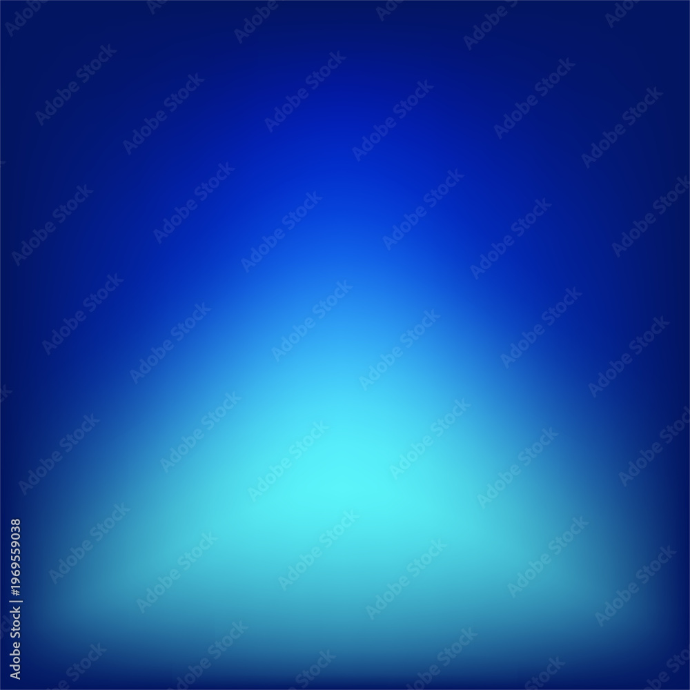 Fototapeta premium Abstract blue gradient background with soft glowing light effect, smooth blur texture, modern vibrant backdrop, clean minimal design for presentation, website banner, product display