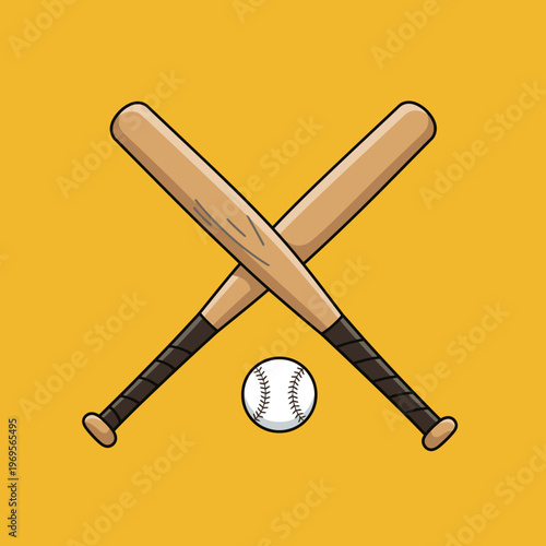 Baseball Bats and White Baseball.