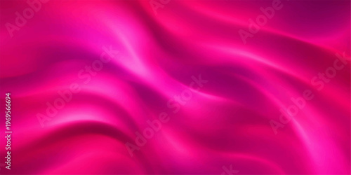 Abstract a rich tapestry of radiant pink fabric cascades in elegant waves. showcasing fluidity, texture, and a captivating display of light and shadow. 