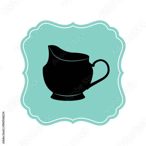 ビンテージスタイルのミルクジャグのアイコン
