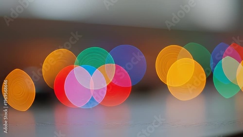 Wallpaper Mural colorful bokeh light circles background. Torontodigital.ca