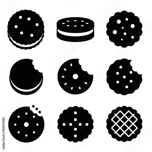 Collection of various cookie types.