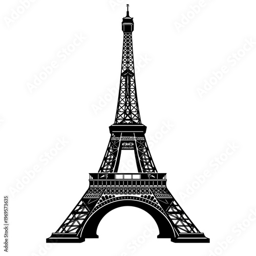 Eiffel Tower iconic iron structure landmark.