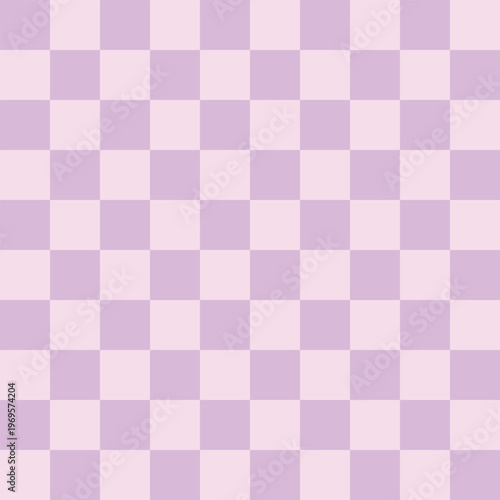 Pastel purple checker square pattern background with soft tonal contrast. Seamless geometric tile design for fabric, wallpaper, and digital surface. Minimal abstract grid layout with modern decorative