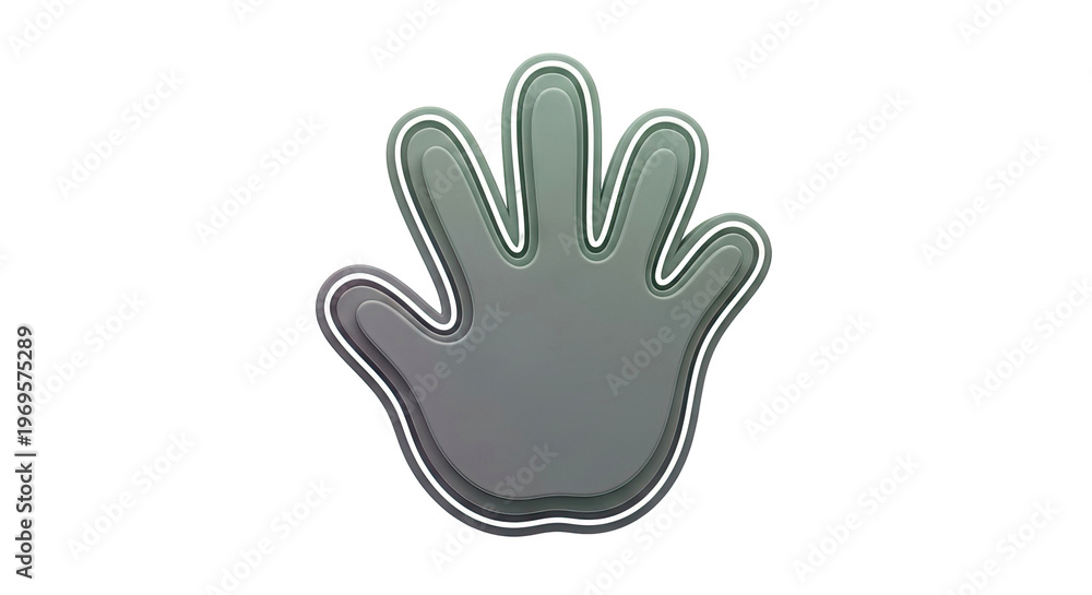 Obraz premium Stylized 3D Hand Icon