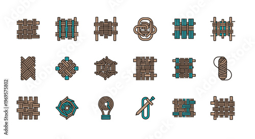 Celtic Knot Patterns Set Vector Illustration Ancient Symbols Interwoven Designs Traditional Artwork Decorative Elements Graphic Design Stock Image