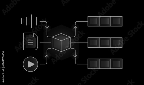 An icon representing AI embeddings, emphasizing semantic understanding, vector representation of data, machine learning models, and intelligent similarity mapping.