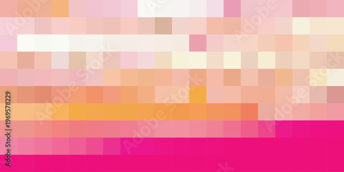 Abstract Pixelated Background with Vibrant Pink and Orange Hues.