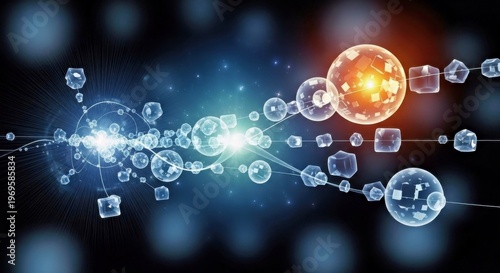 Abstract Technology Innovation Network Connection Digital Concept