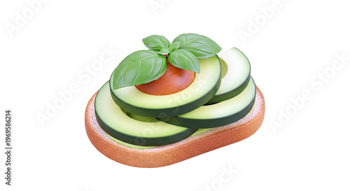 Avocado Toast with Basil