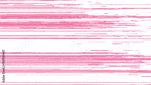 Glitchy pink lines on white background distorted digital error techno aesthetic