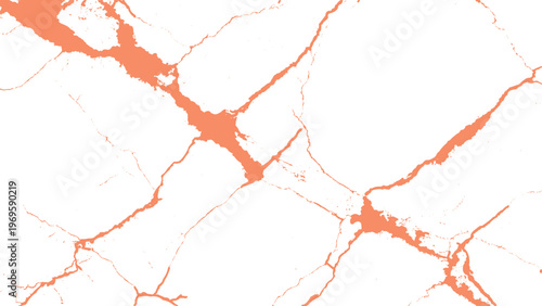 Marble texture with orange veins on white background for design and decoration purposes  elegant natural pattern