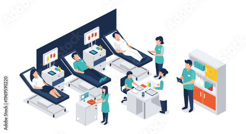 Medical professionals in a hospital setting.