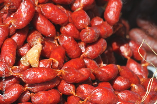 Rustic Spicy Cured Sausage Abundance