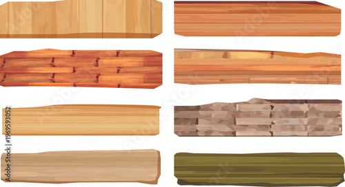 木製の看板イラストセット