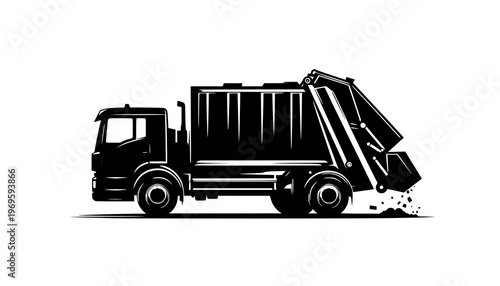 dump truck isolated