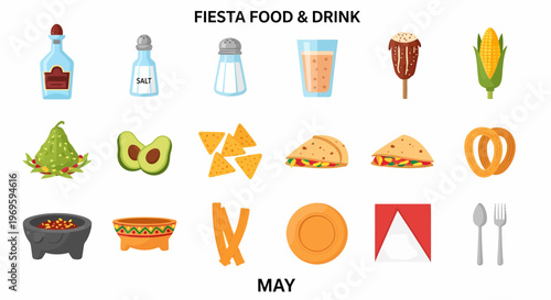 Fiesta Food and Drink Items.
