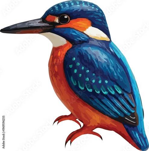 Handcrafted Kingfisher Figurine with Artistic Detailing