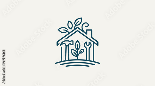 Eco-Friendly Home Improvement and Sustainable Living Logo