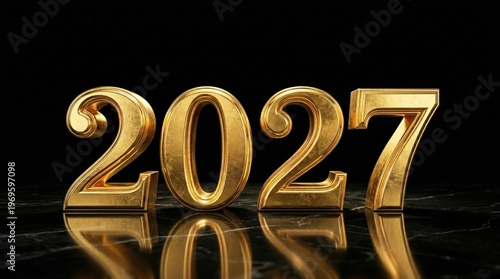 2027 Happy New Year, Greeting Card