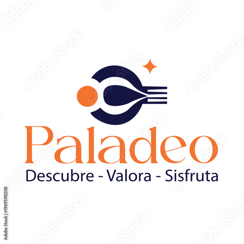 Logotipo moderno para Paladeo logo vector.