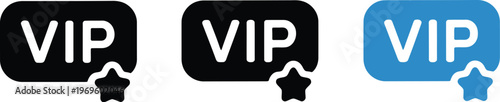 VIP membership card icon, vector illustration of exclusive loyalty program premium access ID and elite status club symbol for business and branding design.