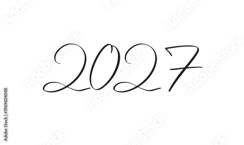 2027 text font number happy new year 2027 calendar festival celebration banner 2027 future merry christmas 2027 start finish 2026 beginning winter season december month happy new year xmas banner sale