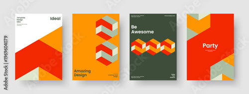 Creative Book Cover Design. Geometric Report Layout. Isolated Poster Template. Brochure. Flyer. Business Presentation. Banner. Background. Leaflet. Advertising. Pamphlet. Handbill. Portfolio