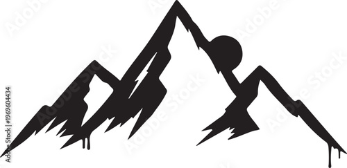 silhouette person performing yoga tree pose on rocky mountain edge against sky