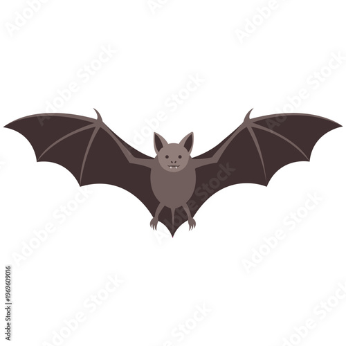 A Spreading Winged Creature: A captivating illustration of a bat with outstretched wings. Its form, features, and spread wings, a testament to the marvels of wildlife, bring forth intrigue and wonder.
