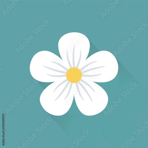 Petal of Floral Design: A beautiful floral design, perfect for various designs, displaying intricate petal arrangements with a lovely yellow center and serene hue