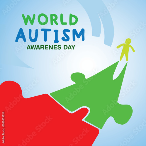 World Autism Awareness Day Puzzle Concept