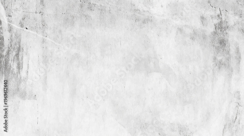 Distressed white concrete wall surface with grunge texture and scratches