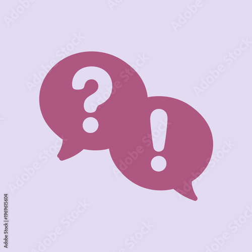 question mark and speech bubble