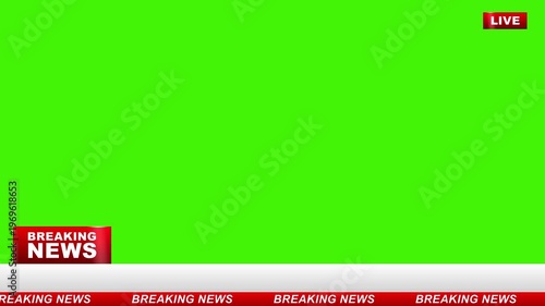 Breaking News Lower Third Animation | Red News Banner Overlay Green Screen 4K.
Designed for TV broadcast, news channels, YouTube videos, and media productions.