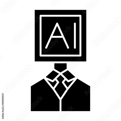 AI Agent Assistant Technology Icon