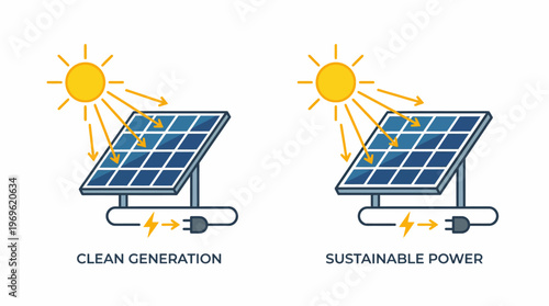 Solar Panels Clean Generation Sustainable Power Renewable Energy Sunlight Electricity Photovoltaic Technology Eco Friendly Green Innovation Climate Solution