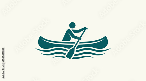 Person Canoeing On Water