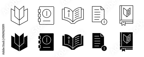 Beginner Guide Book Learning Icon