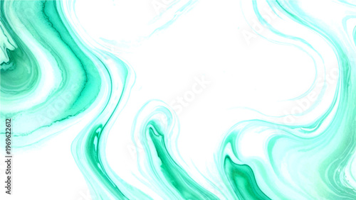 Vector Fluid turquoise ink art creates mesmerizing abstract with artistic liquid patterns flows and swirls beautifully , perfect for backgrounds, designs and modern styles