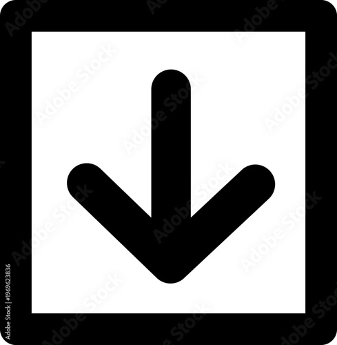 Arrow Down Square Medium